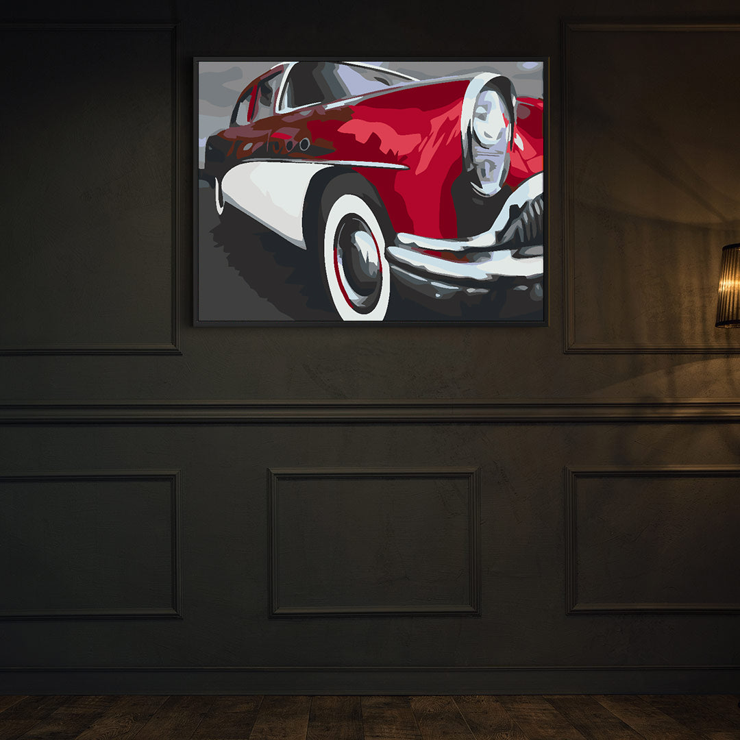 Painting by numbers - Retro Car 4588