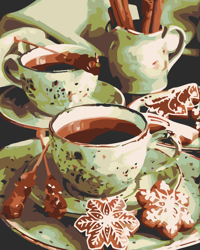 Paint by numbers - Christmas sweets 4593