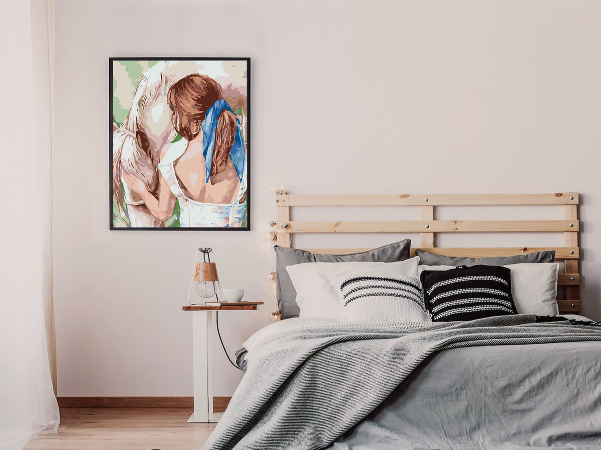 Paint by numbers - Girl with a Horse 4597