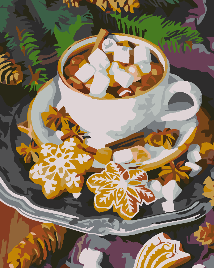 Paint by numbers - Christmas sweets 4598