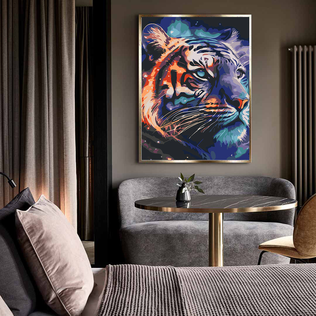 Painting by numbers - Tiger Portrait 4609