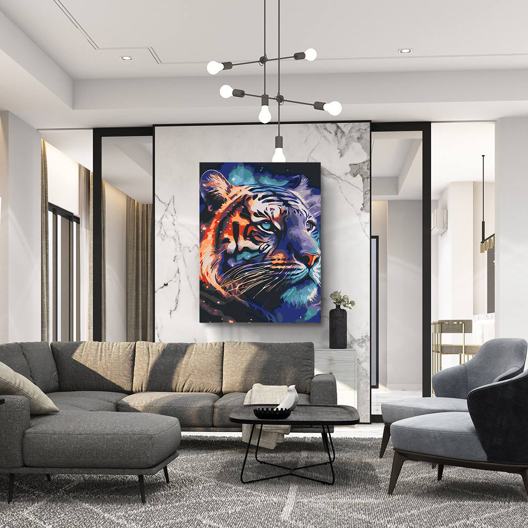 Painting by numbers - Tiger Portrait 4609