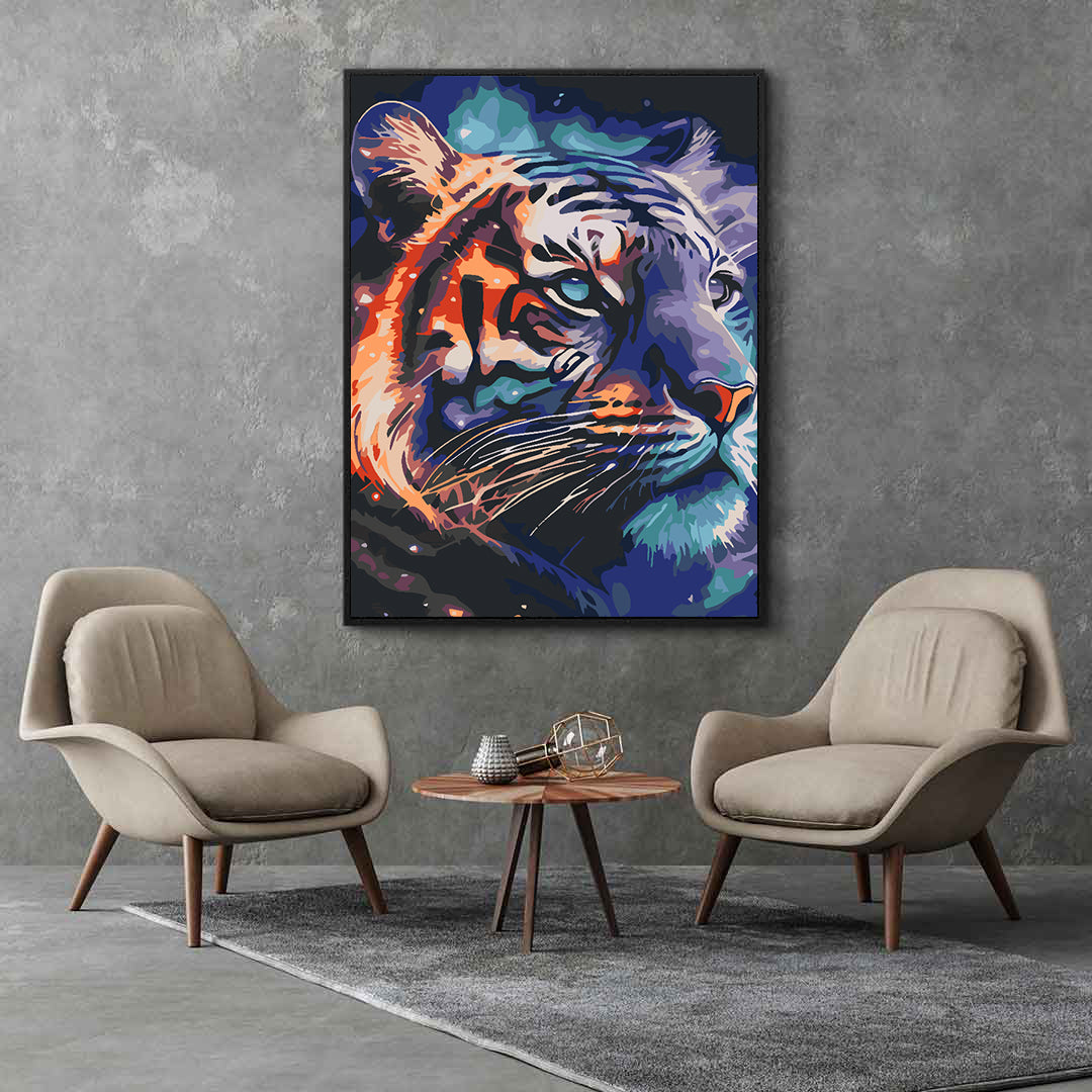 Painting by numbers - Tiger Portrait 4609