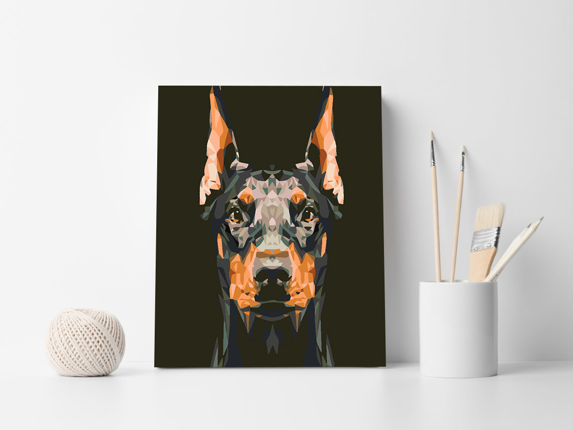 Pictura pe numere - Caine Portret 4610