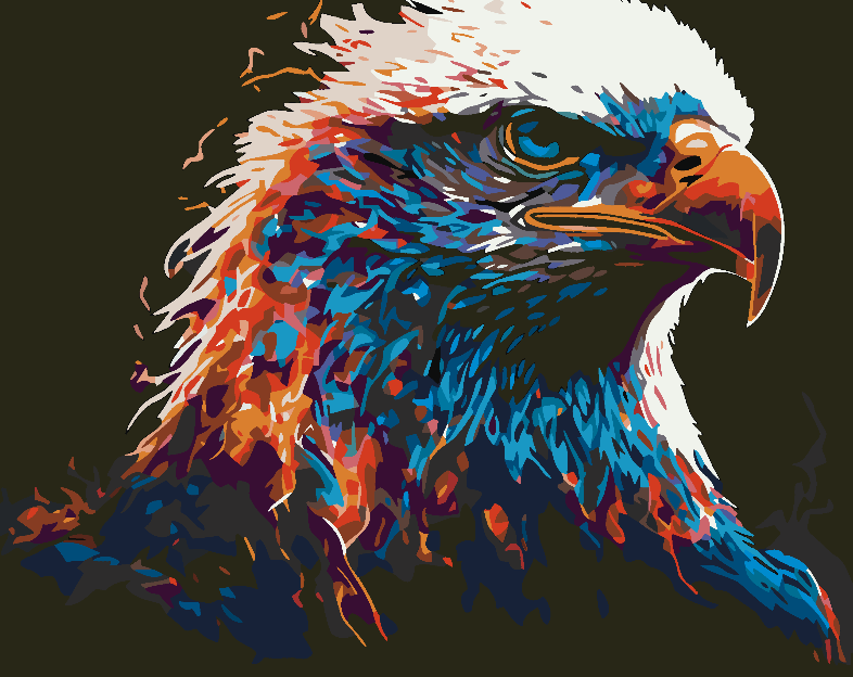 Painting by numbers - Vulture Portrait 4611
