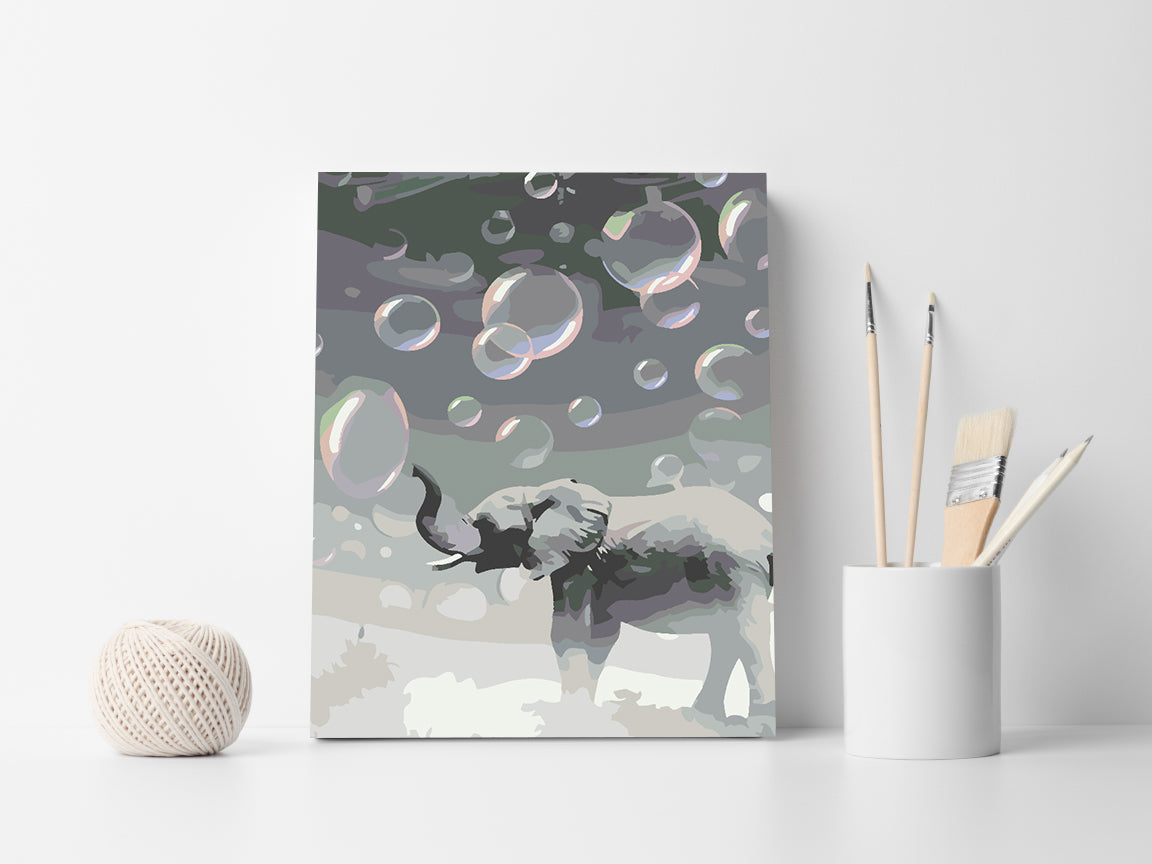 Painting by numbers - Elephant 4612