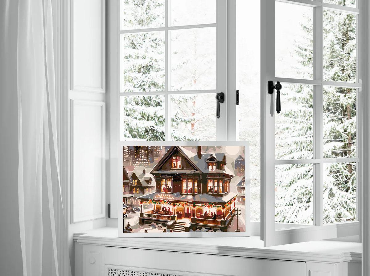 Paint by numbers - Winter House 4623