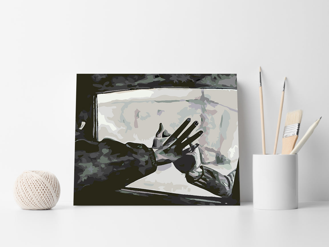 Paint by numbers - Love Black and White 4626