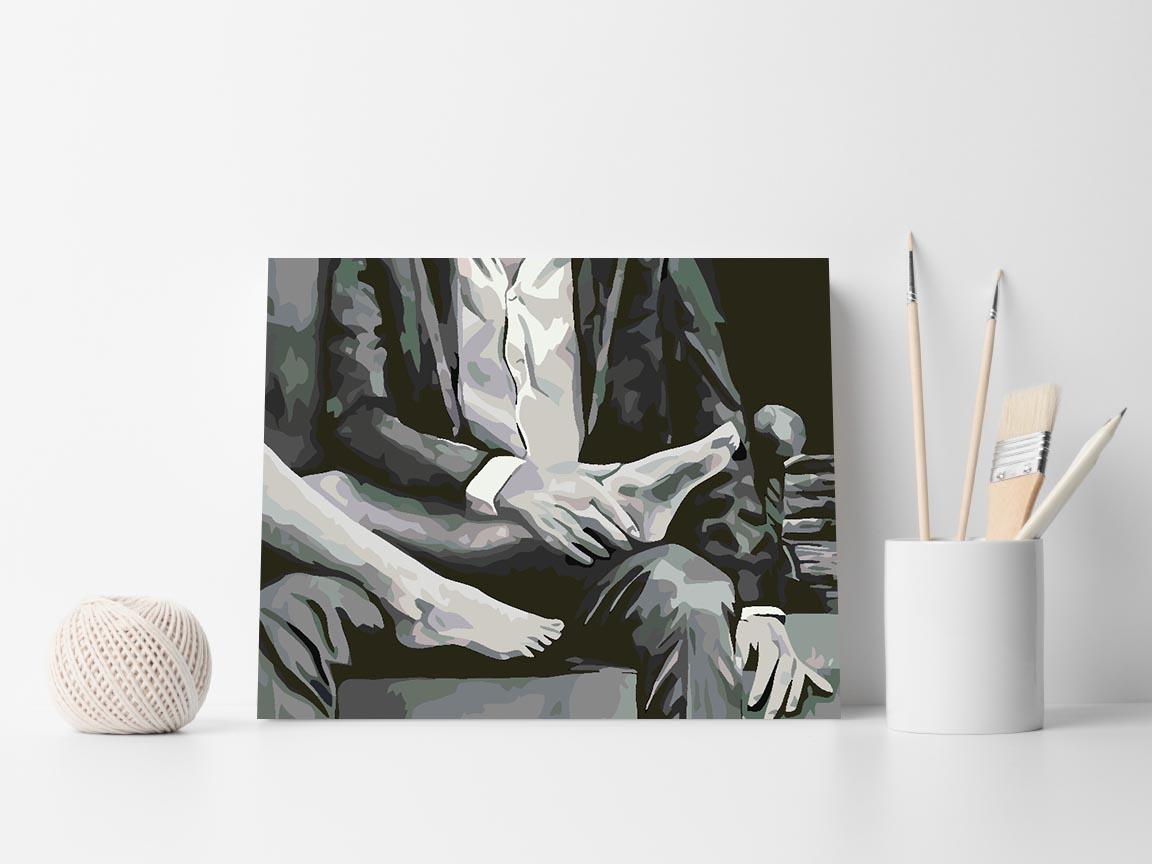 Paint by numbers - Love Black and White 4627