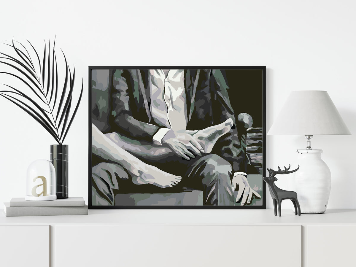 Paint by numbers - Love Black and White 4627