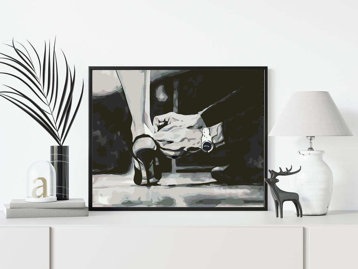 Paint by numbers - Love Black and White 4628