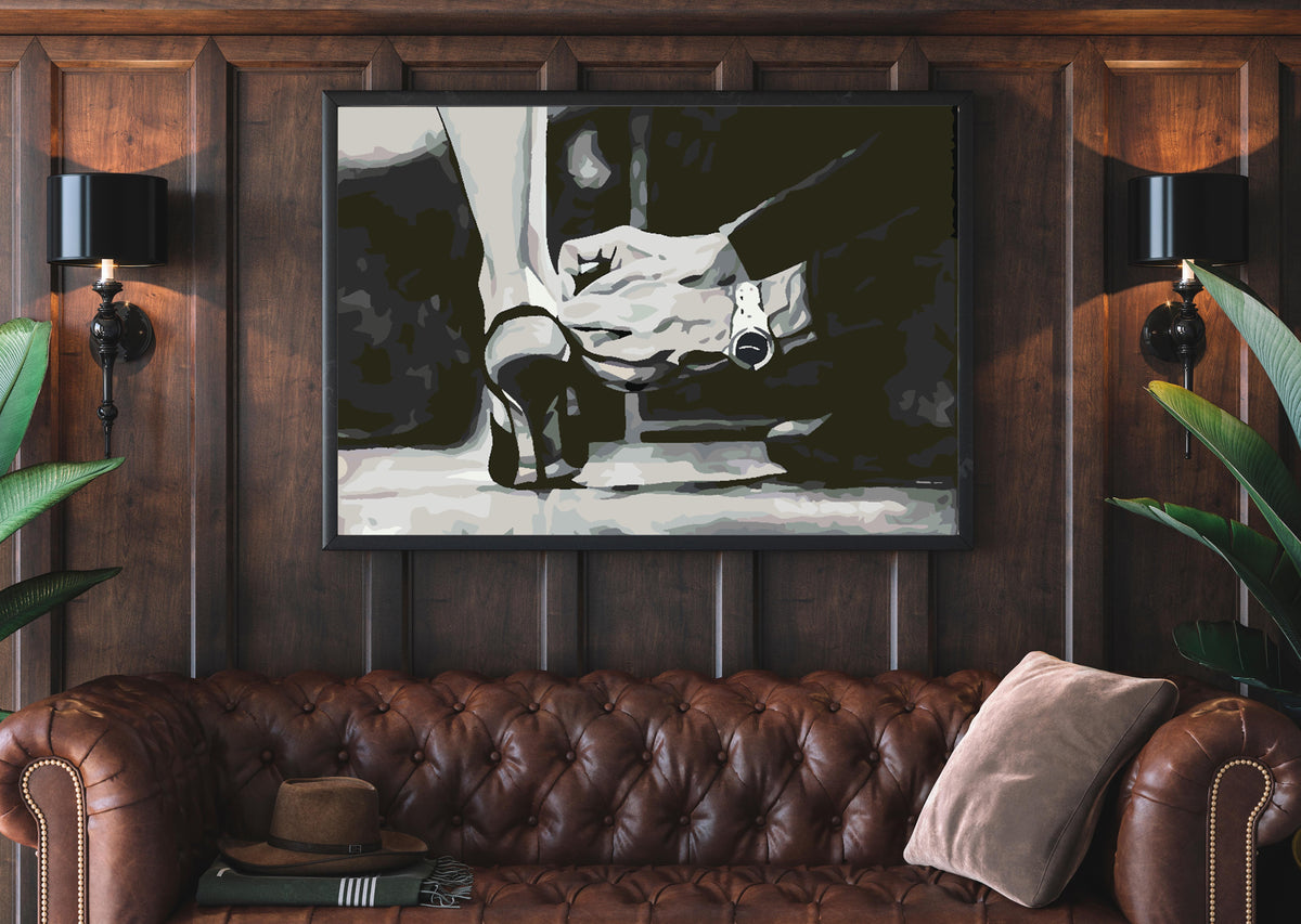 Paint by numbers - Love Black and White 4628