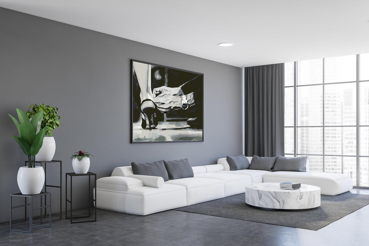 Paint by numbers - Love Black and White 4628