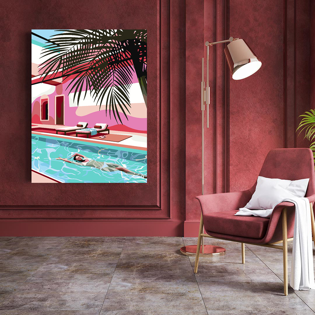 Painting by numbers - Summer Pool 4635