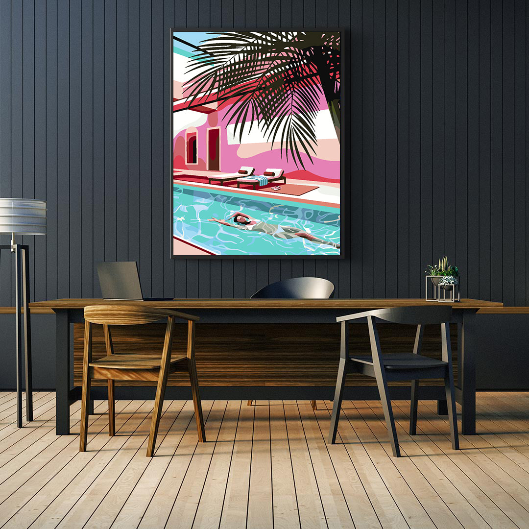 Painting by numbers - Summer Pool 4635