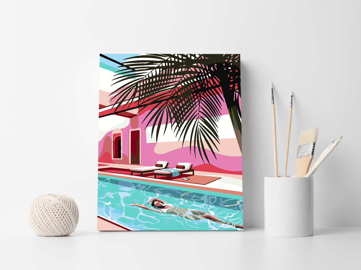 Painting by numbers - Summer Pool 4635