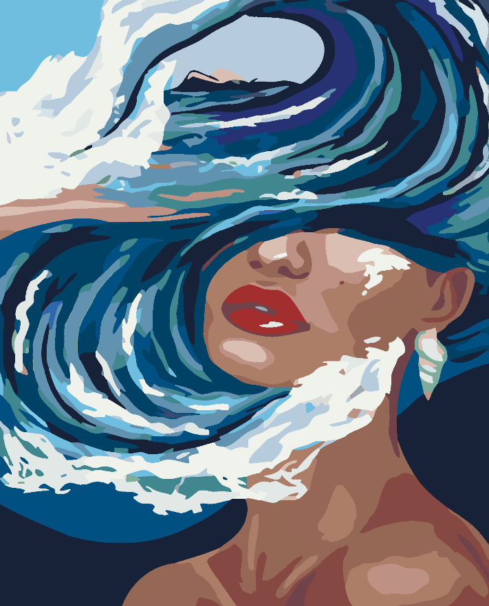 Painting by numbers - Woman Portrait 4638