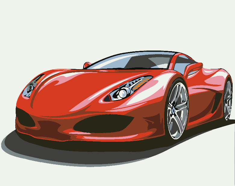 Paint by numbers - Ferrari Red 4639
