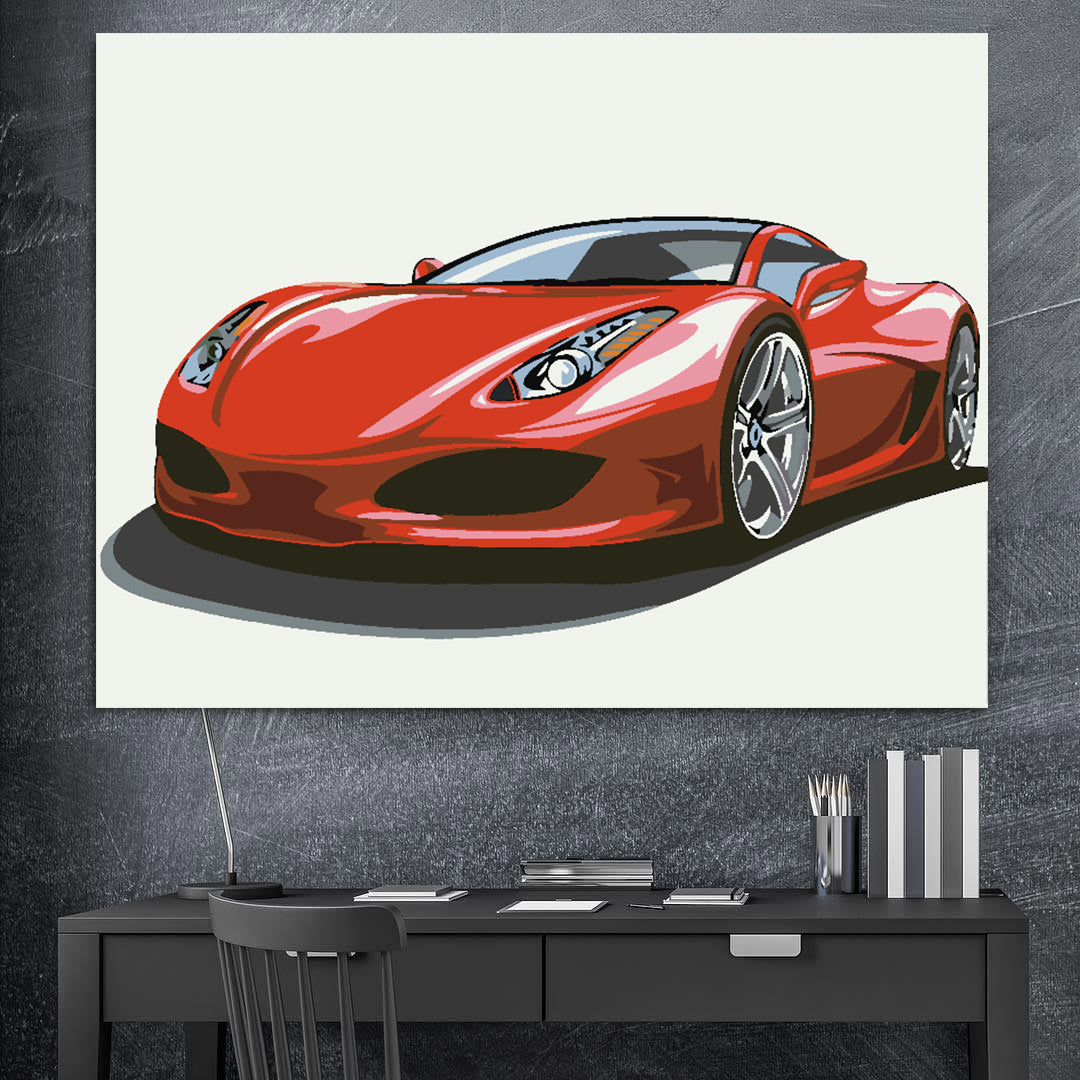 Paint by numbers - Ferrari Red 4639