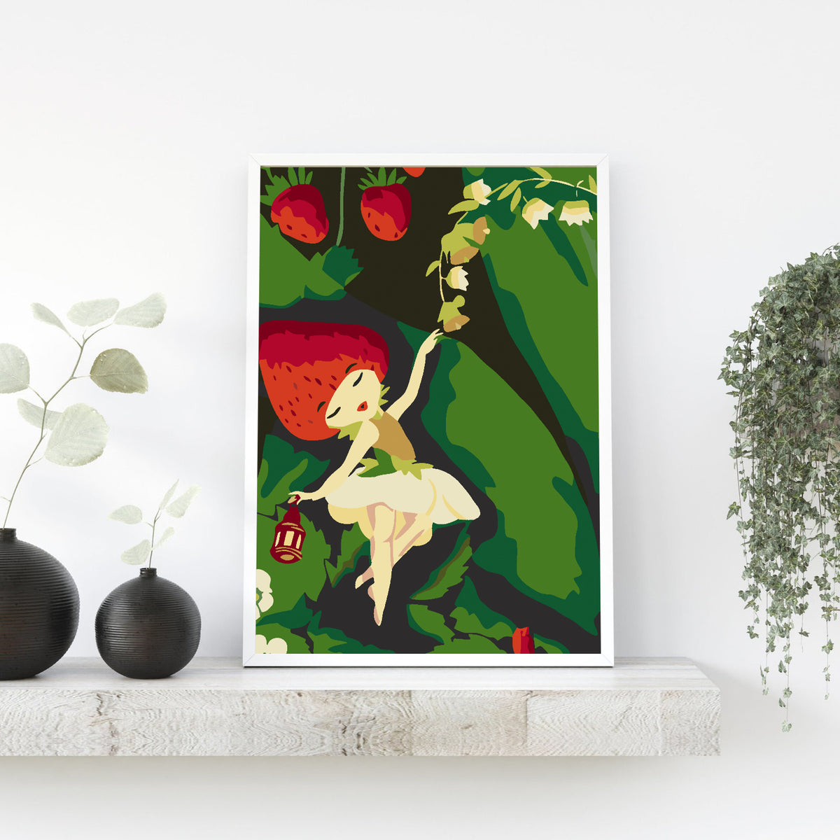 Paint by numbers - Little Girl with Strawberry 4643