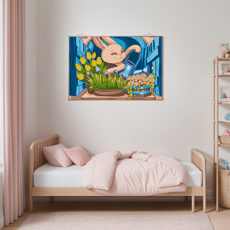 Paint by numbers - Bunny with Flowers 4646