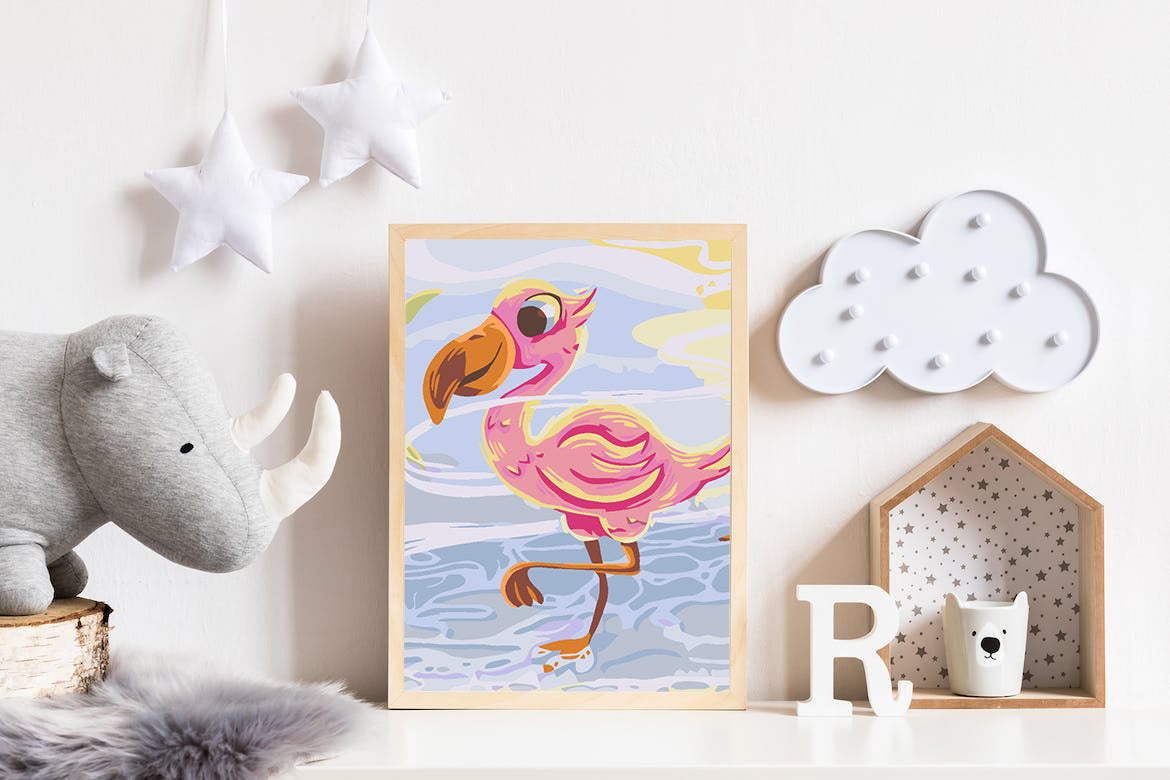 Painting by numbers - Flamingo 4648