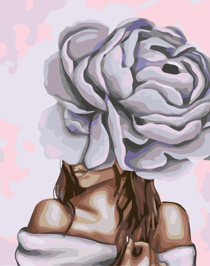 Painting by numbers - Flower Head 4650