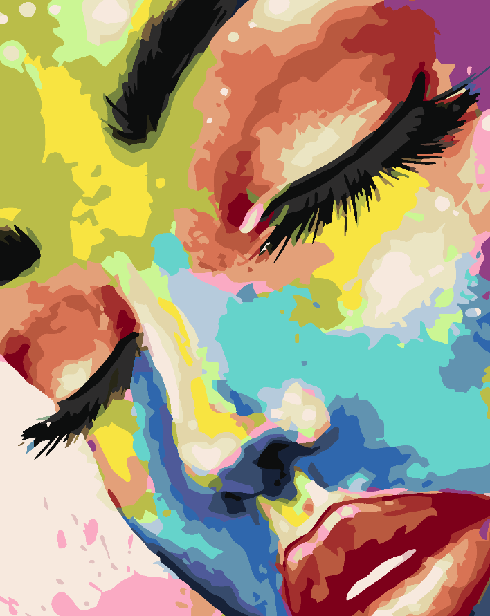 Painting by numbers - Woman Portrait 4651