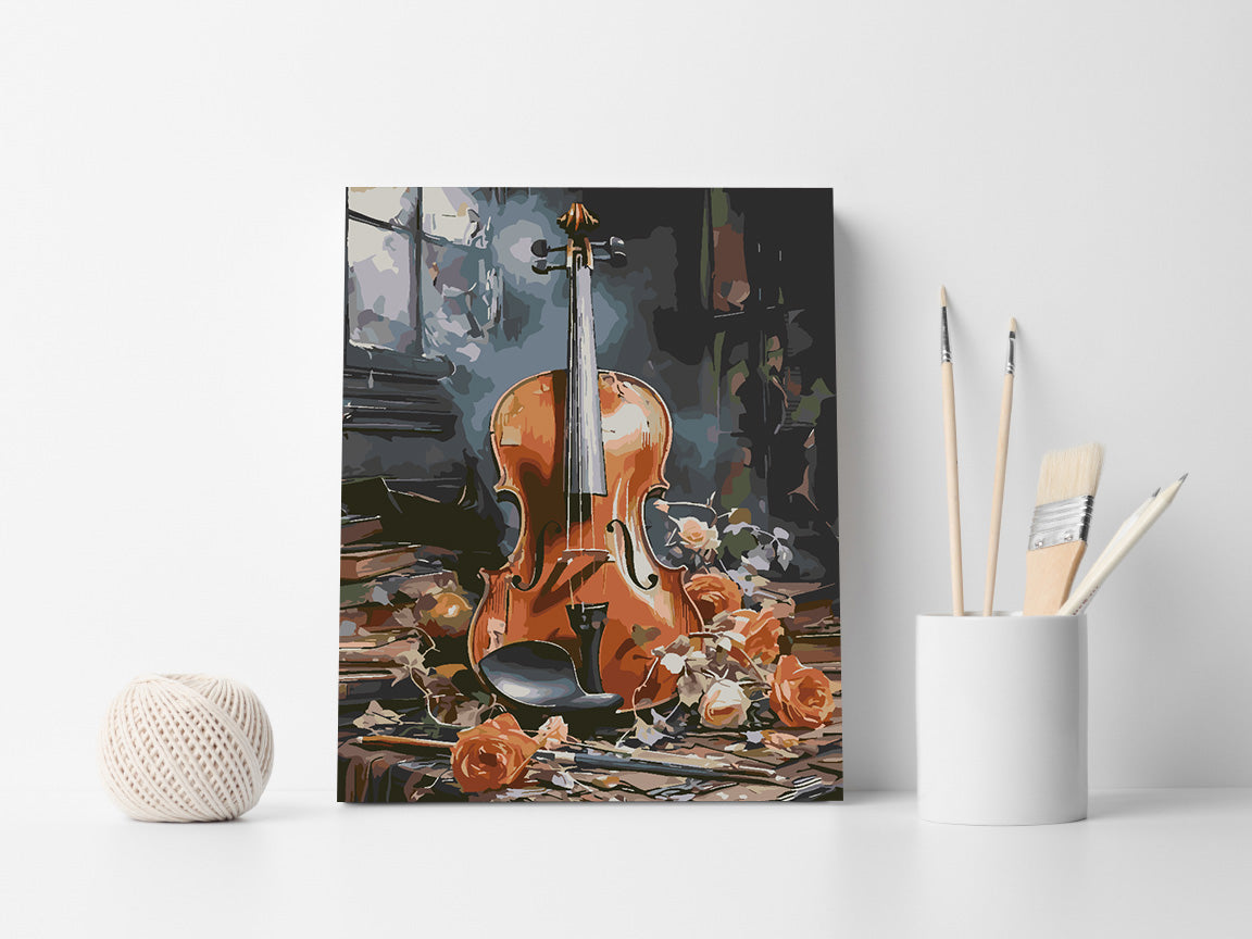 Painting by numbers - Violin 4664