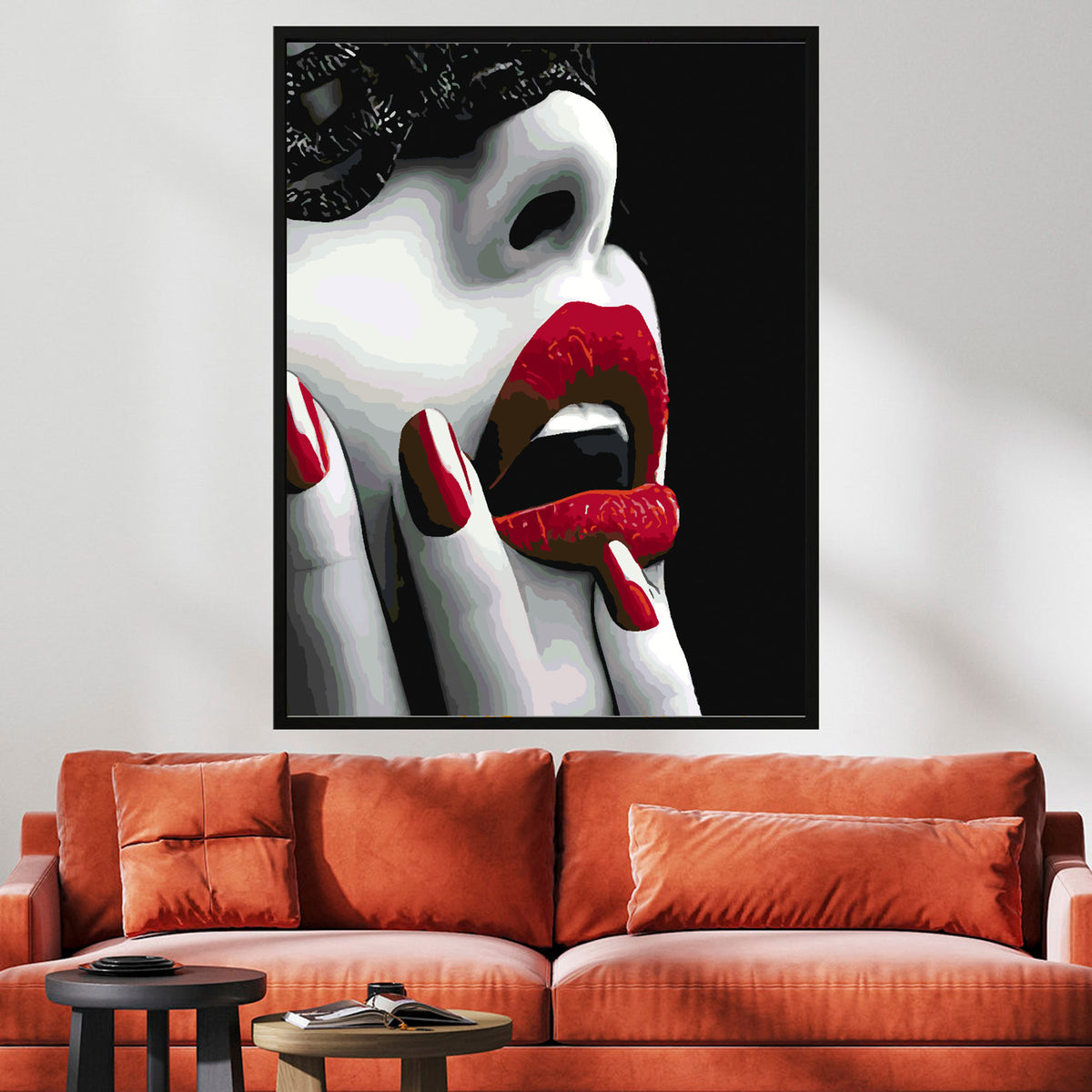 Paint by numbers - Woman with Red Lips 4671