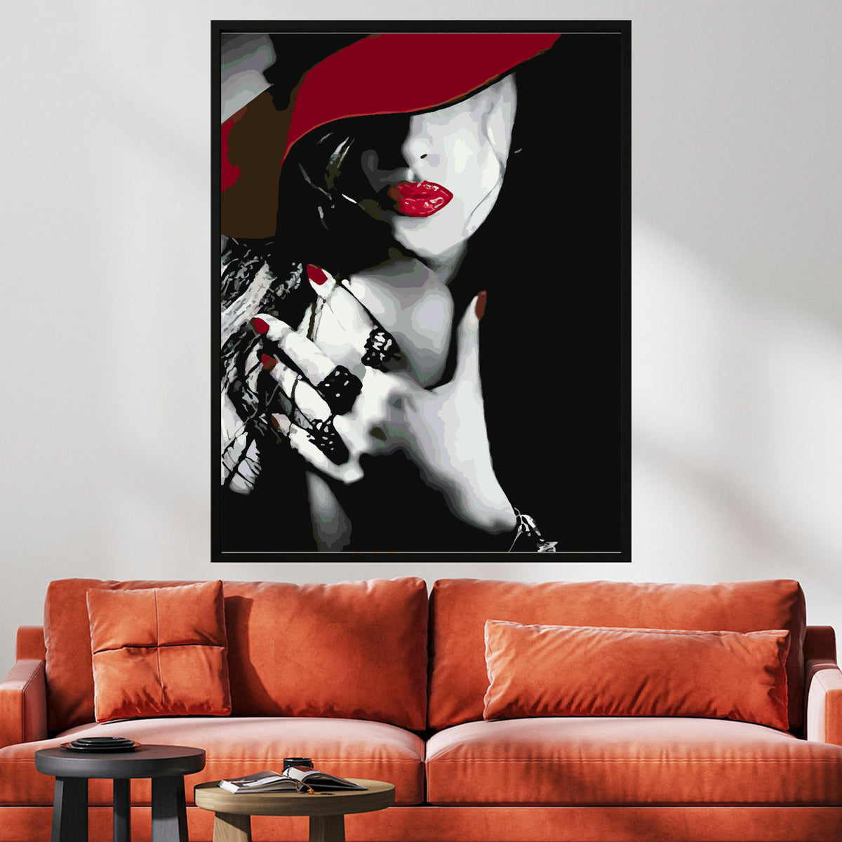 Paint by numbers - Woman with Red Lips 4672
