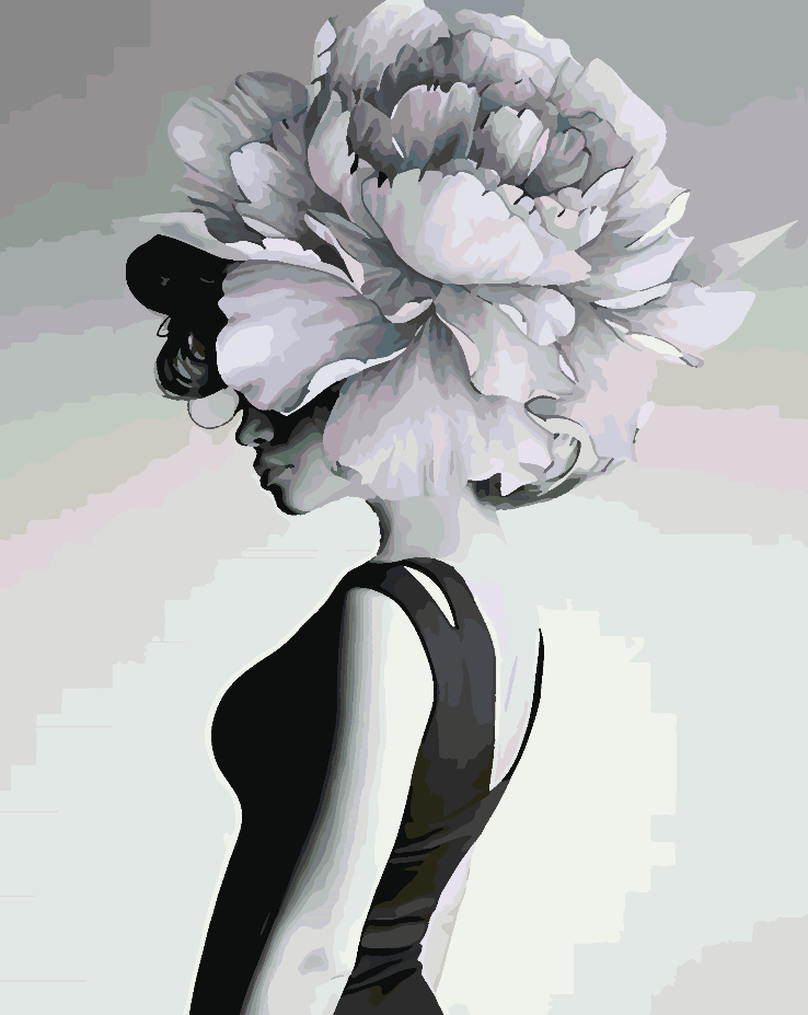 Painting by numbers - Flower Head 4682