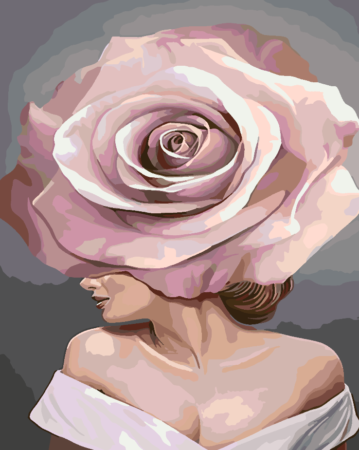 Painting by numbers - Flower Head 4683