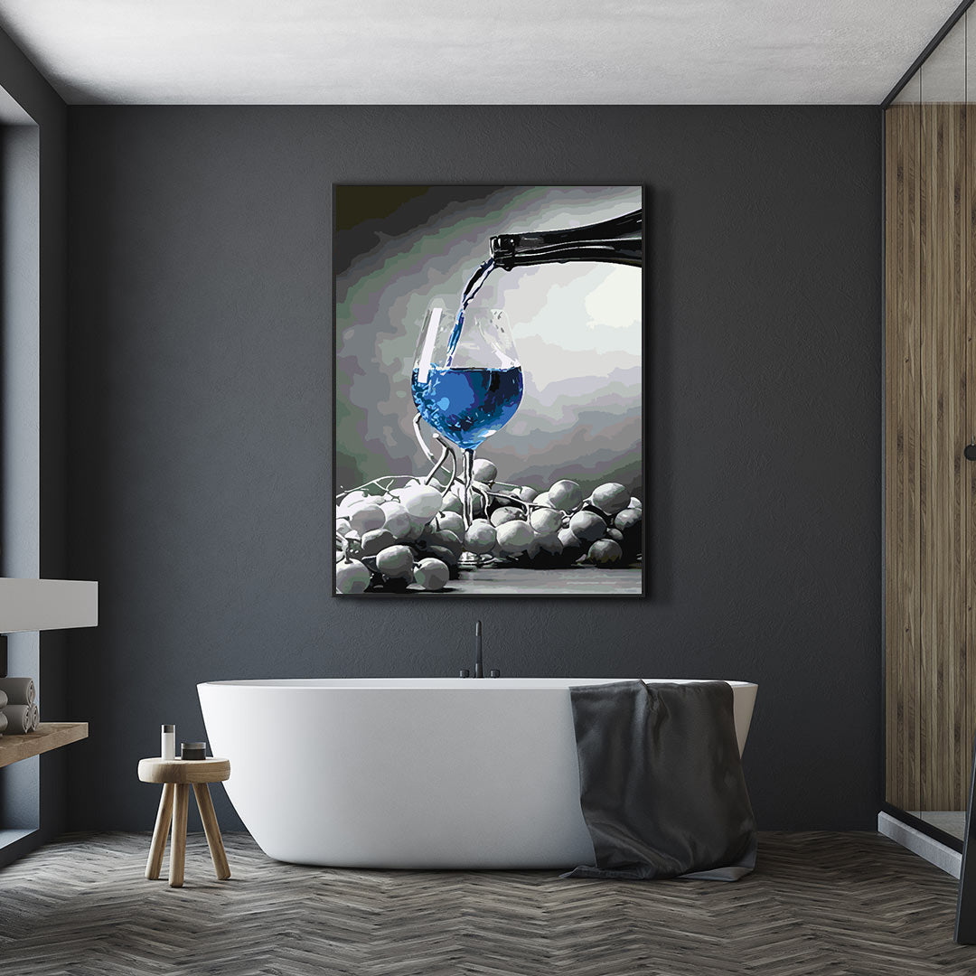 Paint by numbers - Glass of Sparkling Wine 4691