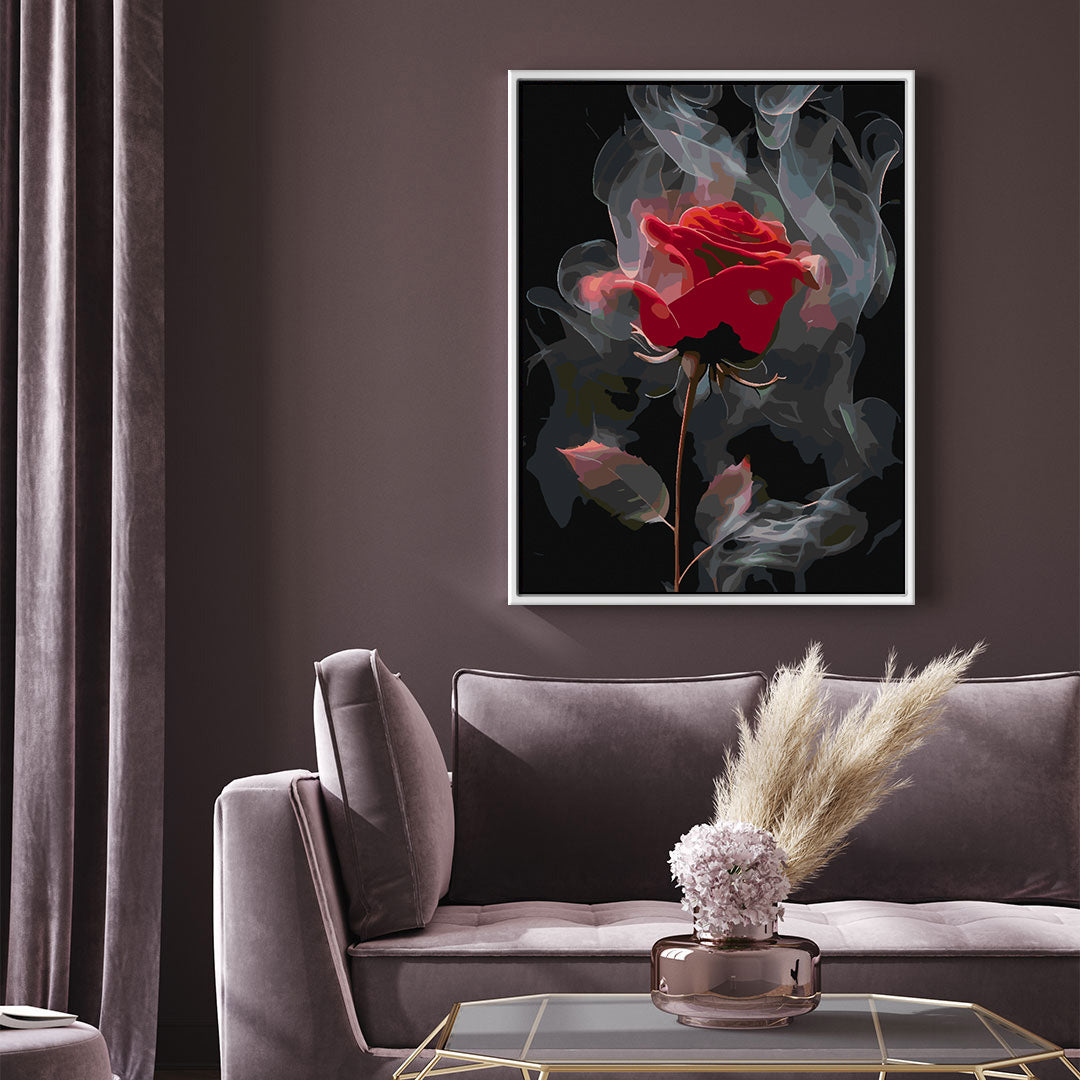Paint by numbers - Red Rose 4695