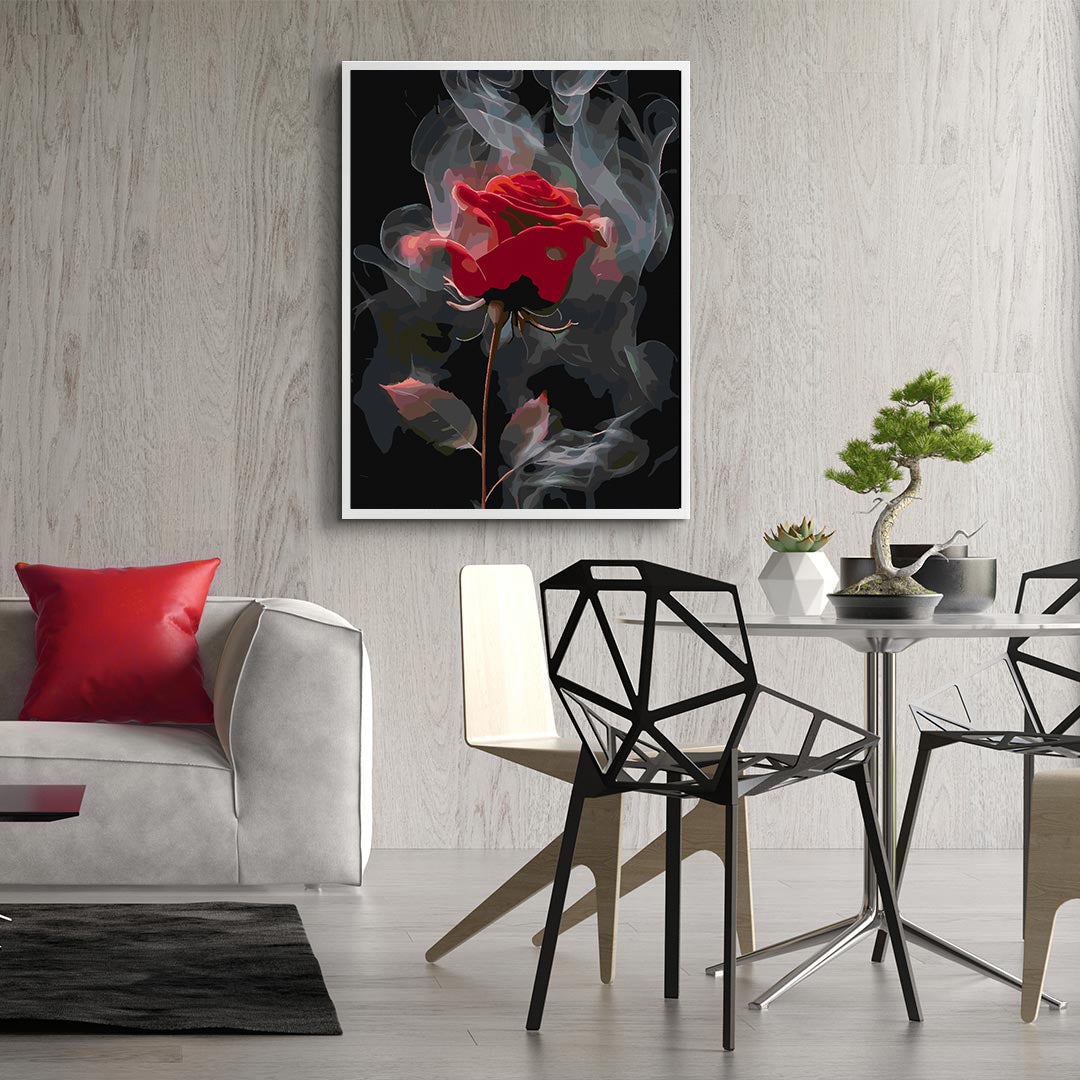 Paint by numbers - Red Rose 4695