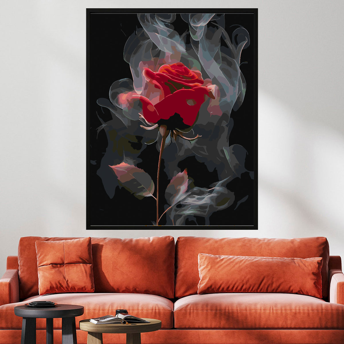 Paint by numbers - Red Rose 4695