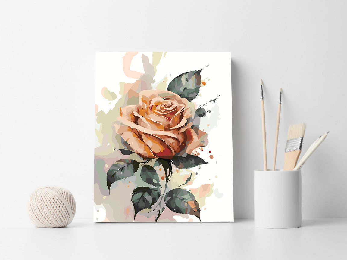 Paint by numbers - Orange Rose 4699