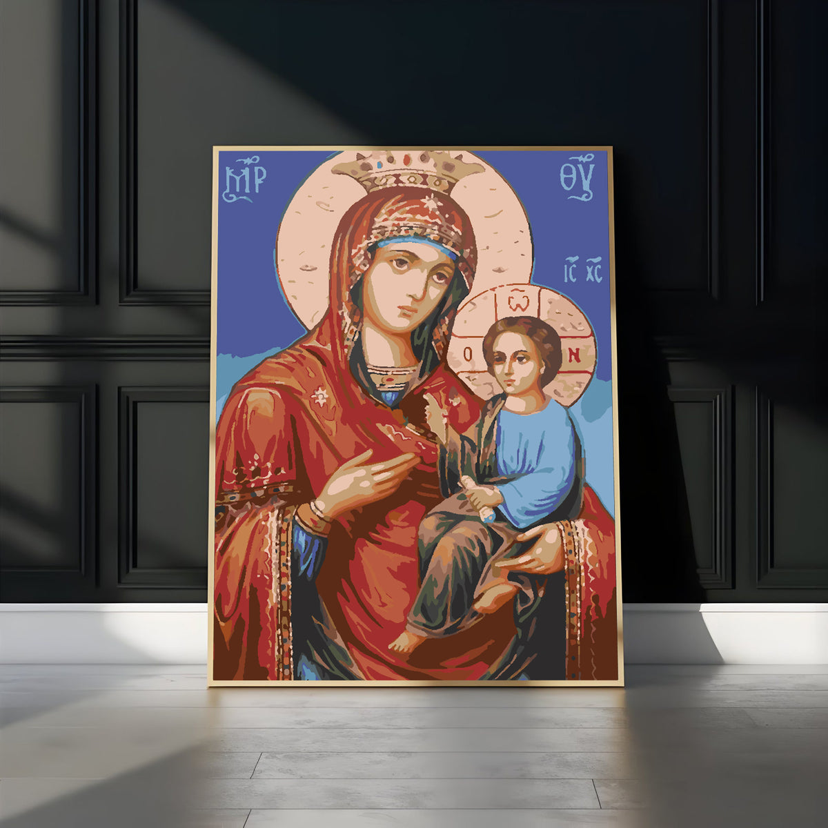 Paint by numbers - Icon of the Mother of God of Kazan 4720