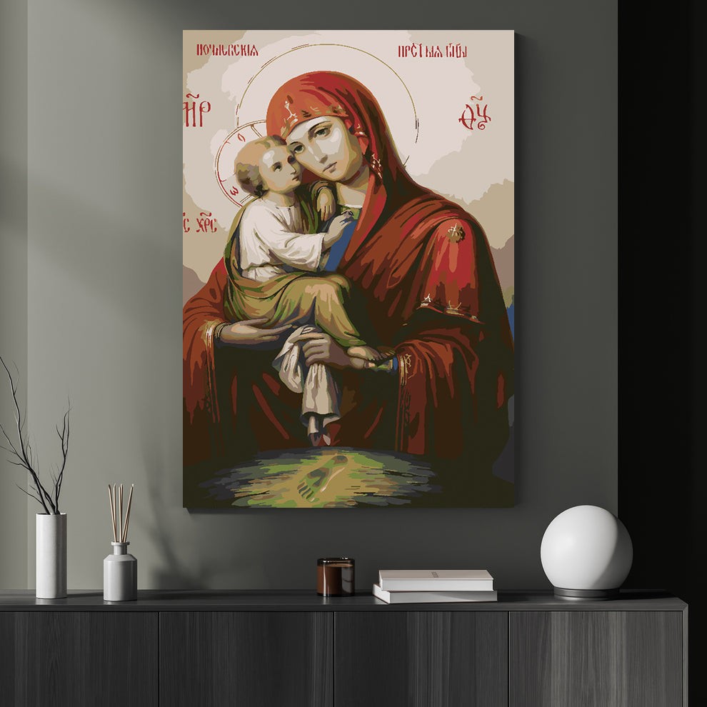 Painting by numbers - Icon of the Mother of God of Don 4721