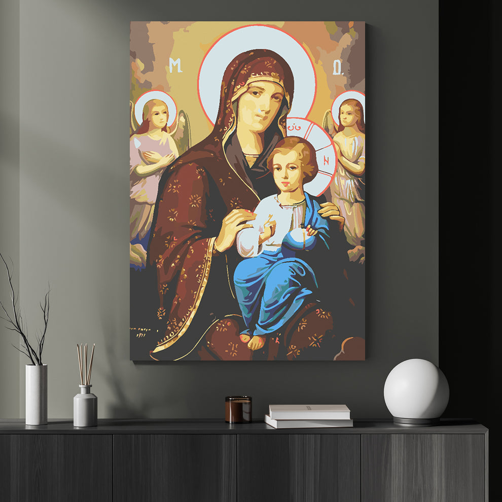 Painting by numbers - Icon of the Mother of God 4723