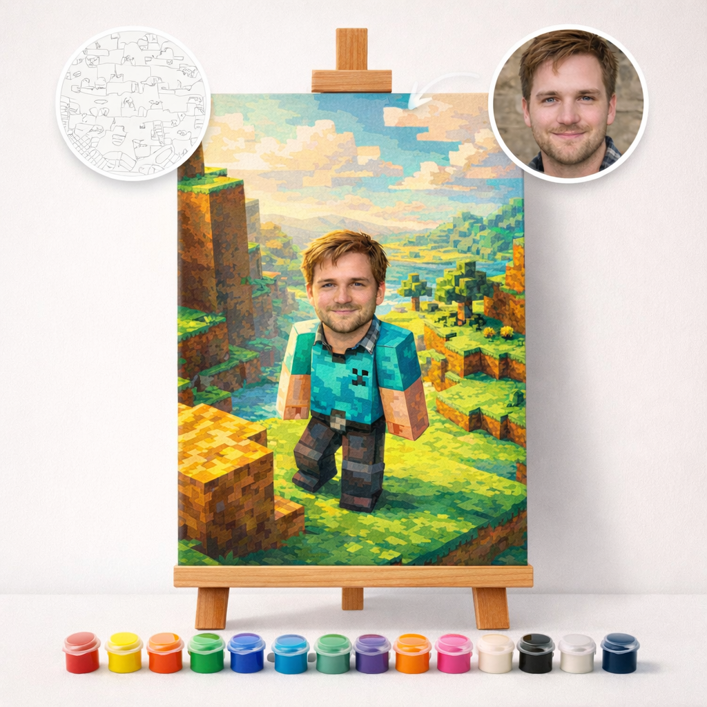 Pictura Personalizata pe Numere – Minecraft RTX: On