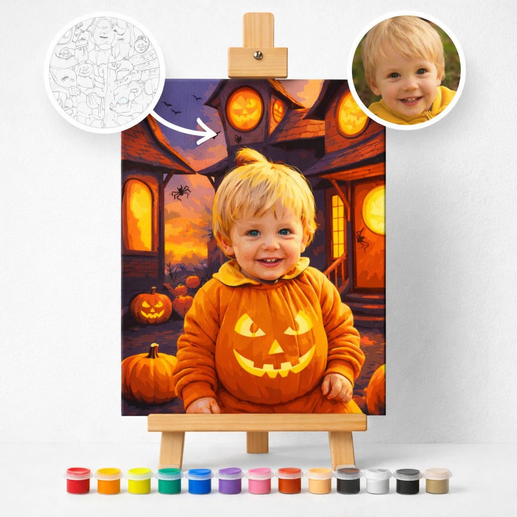 Pictura Personalizata pe Numere – Micul Dovleac
