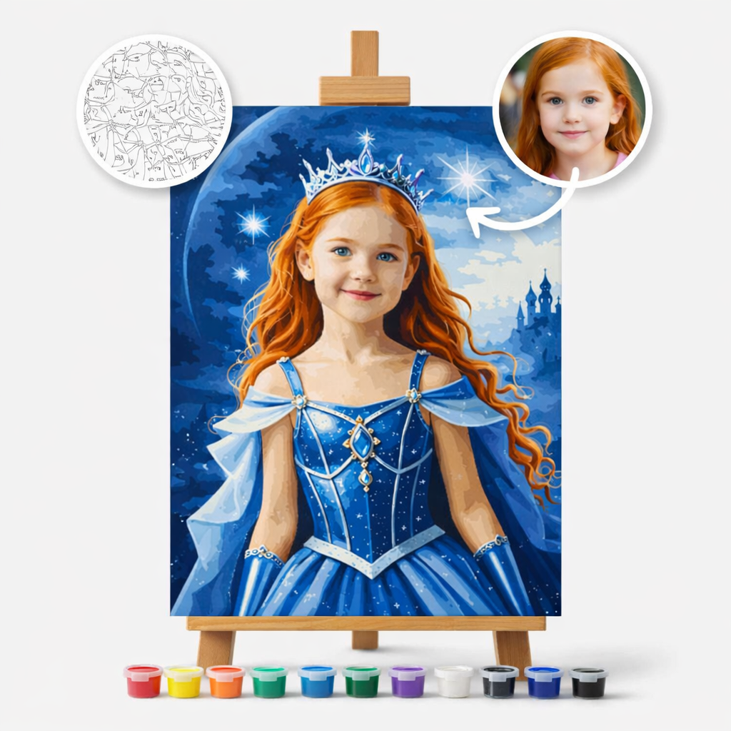Pictura Personalizata pe Numere – Printesa Stelelor