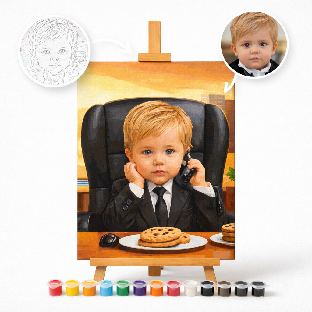 Pictura Personalizata pe Numere – Micul CEO