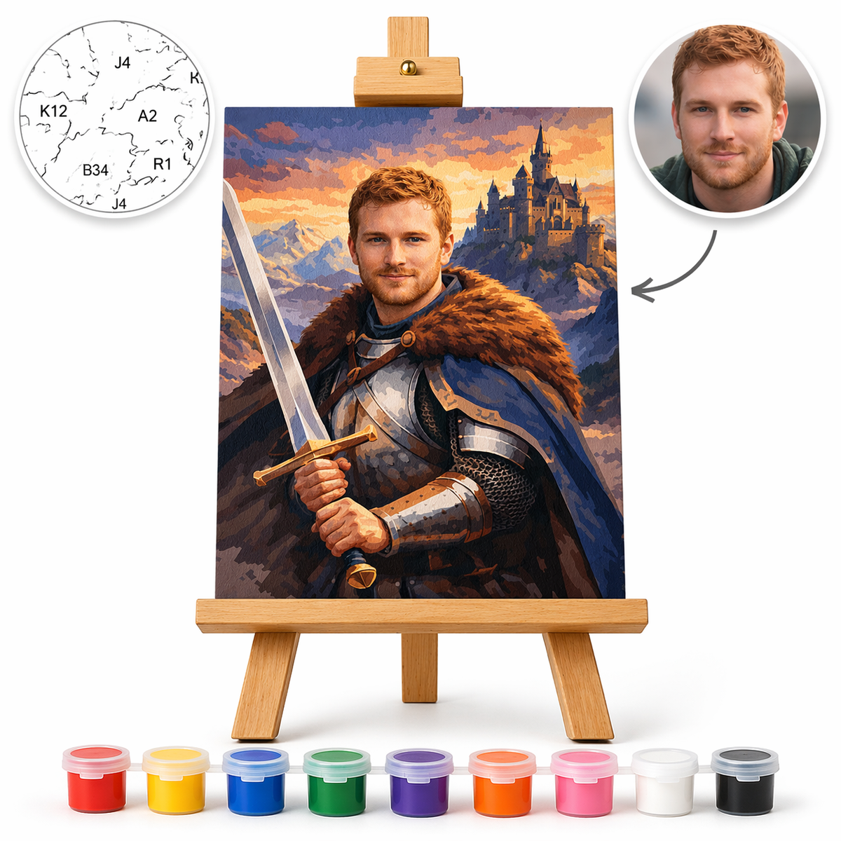 Pictura Personalizata pe Numere – Onoarea Sabiei