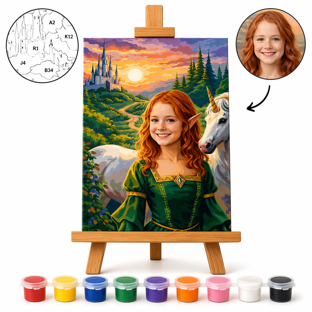 Pictura Personalizata pe Numere – Taramul de Basm
