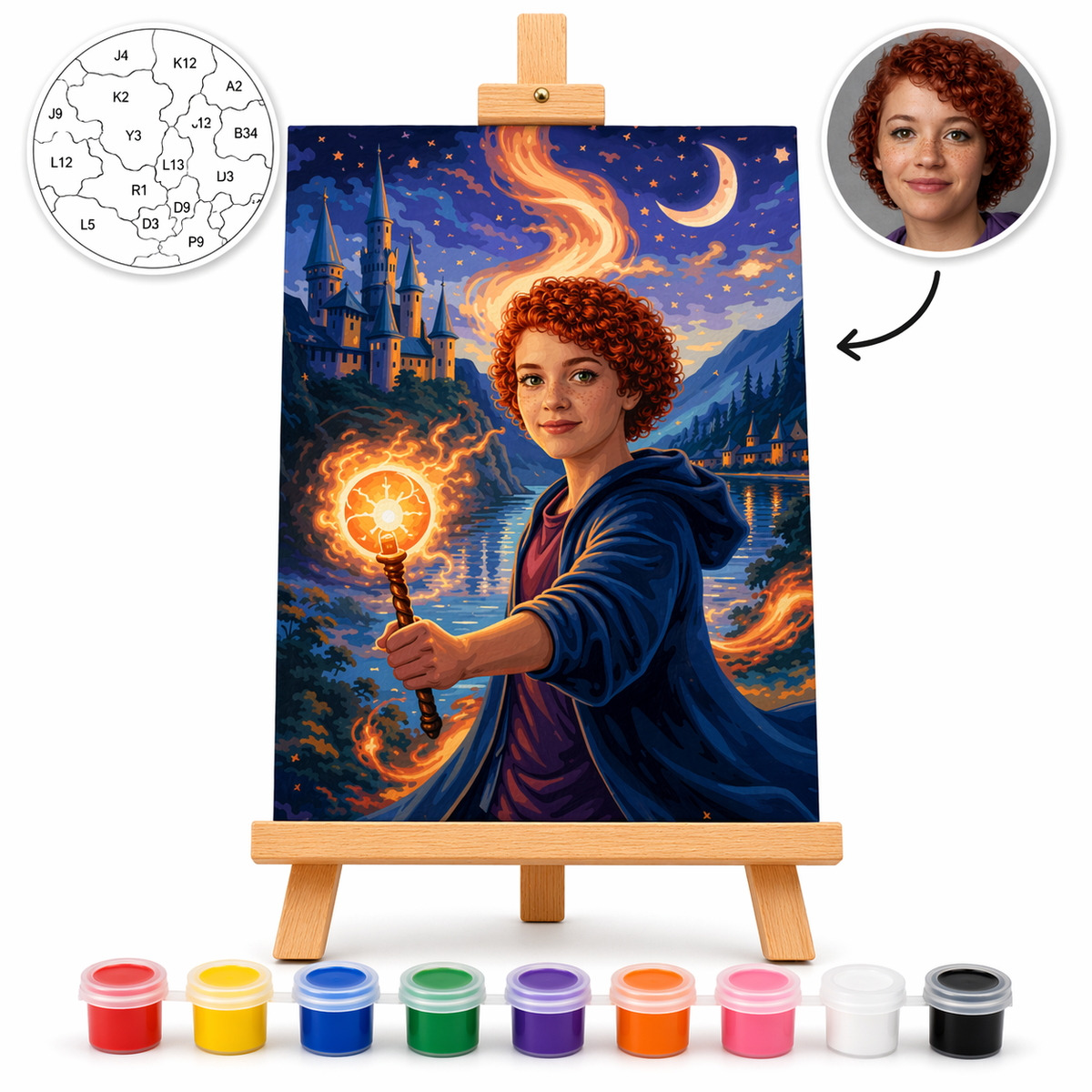 Pictura Personalizata pe Numere – Magia Noptii