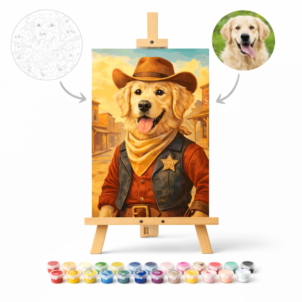 Pictura Personalizata pe Numere – Vestul Salbatic