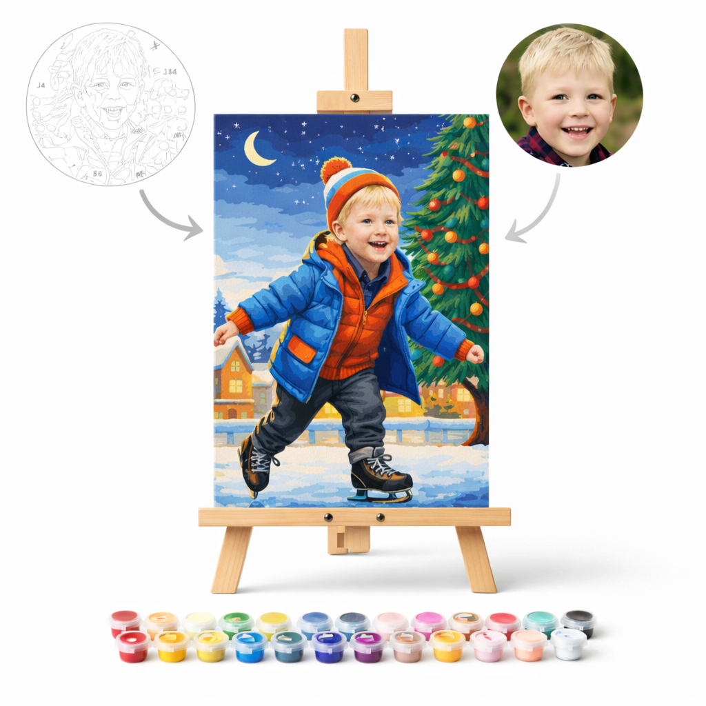 Pictura Personalizata pe Numere – Patinaj pe Gheata